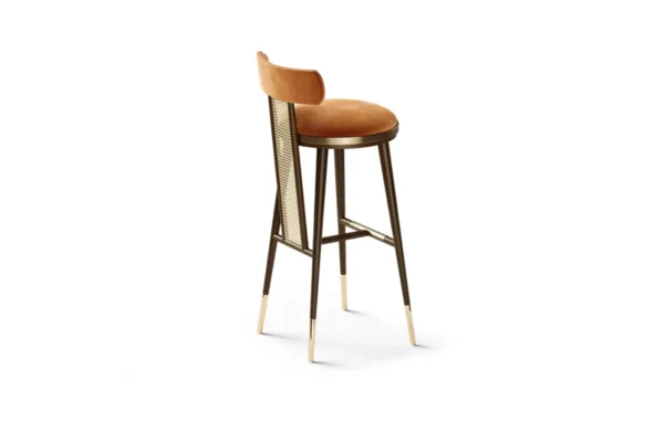 - the blakey bar chair incorporates the mid-century modern elements in a more contemporary concept. Its main feature, the rattan element supporting the back, makes it a perfect fit for today’s stylish bars. - the blakey bar chair incorporates the mid-century modern elements in a more contemporary concept. Its main feature, the rattan element supporting the back, makes it a perfect fit for today’s stylish bars.