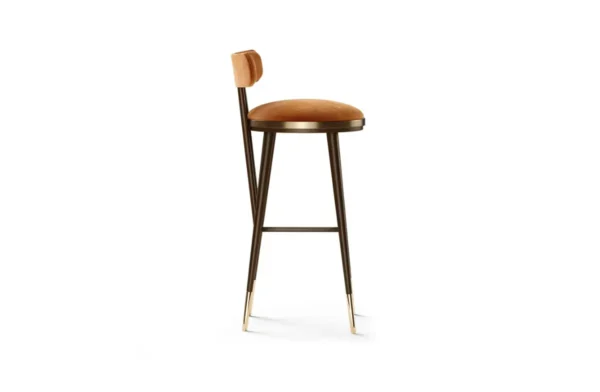 - the blakey bar chair incorporates the mid-century modern elements in a more contemporary concept. Its main feature, the rattan element supporting the back, makes it a perfect fit for today’s stylish bars. - the blakey bar chair incorporates the mid-century modern elements in a more contemporary concept. Its main feature, the rattan element supporting the back, makes it a perfect fit for today’s stylish bars.