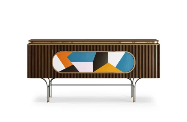 - <div>the bailey sideboard is a very versatile piece since it can be placed in a living room or be used as a drinks cabinet. Produced in classic materials such as solid teak wood with additional brass features, bailey gives the room a touch of luxurious subtlety. The lacquered colors on the front are the main feature of this masterpiece, which turns it into a must-have in any modern vintage space. </div> - the bailey sideboard is a very versatile piece since it can be placed in a living room or be used as a drinks cabinet. Produced in classic materials such as solid teak wood with additional brass features, bailey gives the room a touch of luxurious subtlety. The lacquered colors on the front are the main feature of this masterpiece, which turns it into a must-have in any modern vintage space.