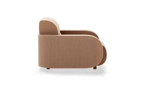 - rollins is the perfect armchair to fulfill your sophisticated mid-century project. The pattern design on the arms and back, combined with the brass base, made this armchair an elegant choice to be the spotlight in any living room. - rollins is the perfect armchair to fulfill your sophisticated mid-century project. The pattern design on the arms and back, combined with the brass base, made this armchair an elegant choice to be the spotlight in any living room.