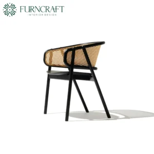 CANE ARMCHAIR BLACK