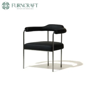 CARLYLE DINING CHAIR MODERN BLACK