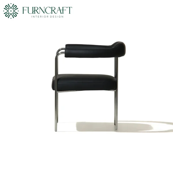 Carlyle Dining Chair Modern Black - Image 3