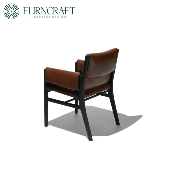 Damon Leather Dining Chair - Image 4