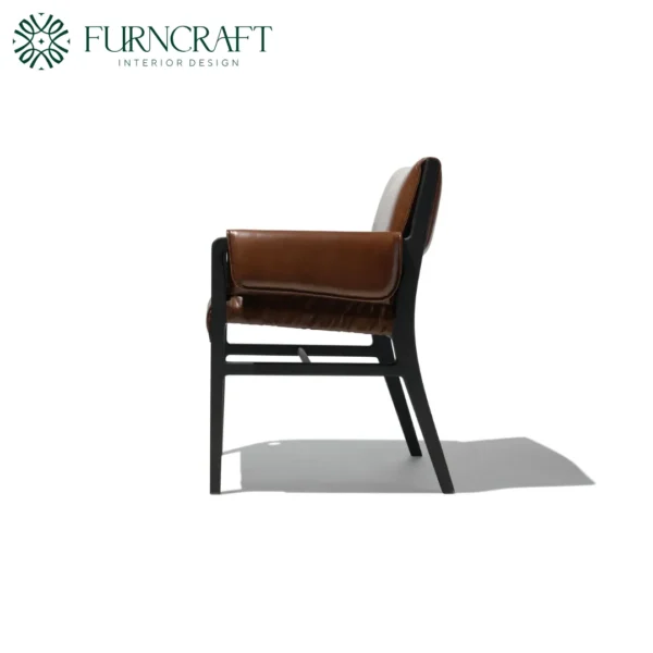 Damon Leather Dining Chair - Image 3