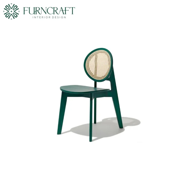 Furncraft Cane 02 Dining Chair Greeen (2)