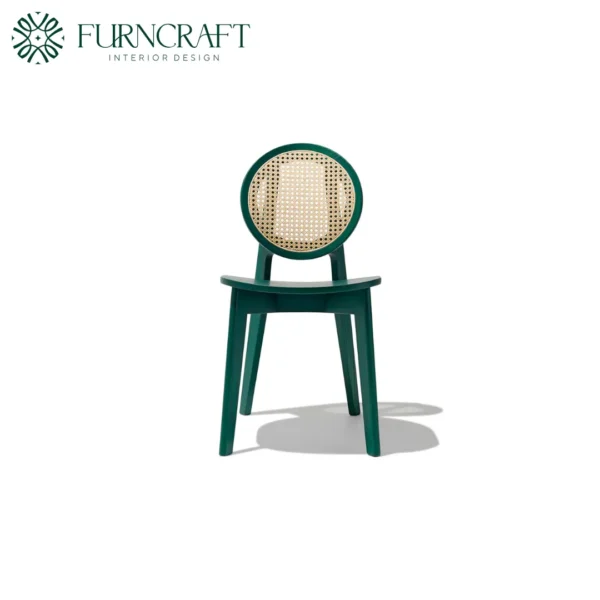 Cane 02 Dining Chair Greeen - Image 2