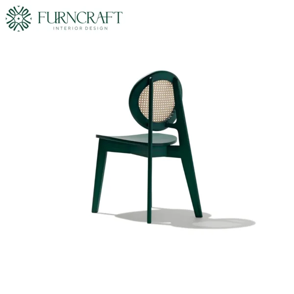 Cane 02 Dining Chair Greeen - Image 4