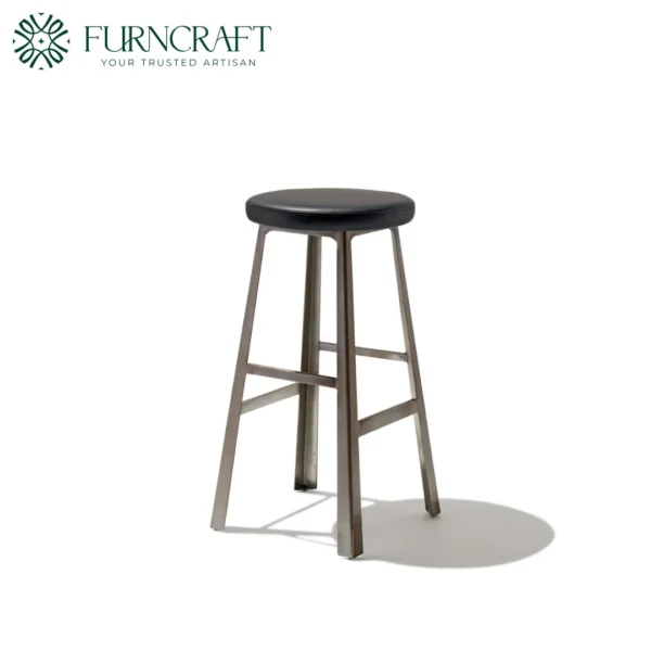 Adobe Counter Stool Black Leather