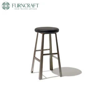 Adobe Counter Stool Black Leather
