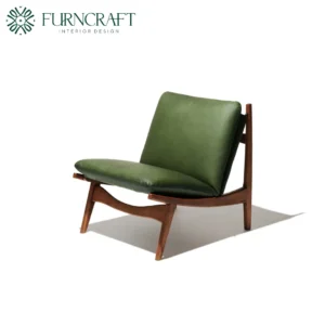 Alyson Lounge Chair Matte Ocean Leather