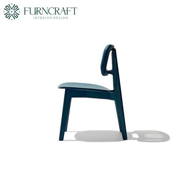 Cane Dining Chair Blue - Image 4