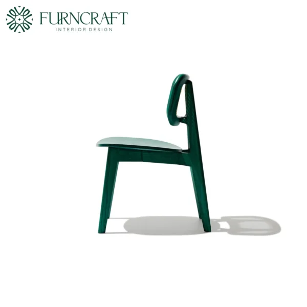 Cane Dining Chair Green - Image 3