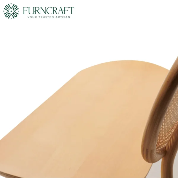 Cane High Back Bench Natural
