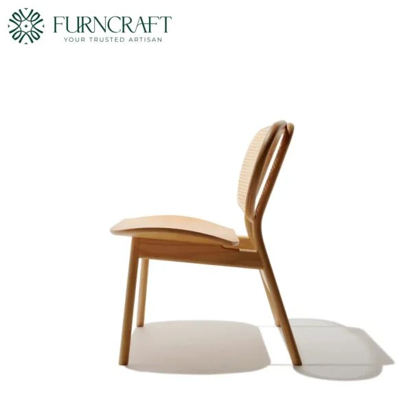 Cane High Back Bench Natural