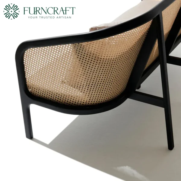 Cane Sofa Charcoal Black