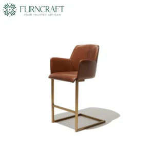 Clive Bar Stool Light Brown Leather