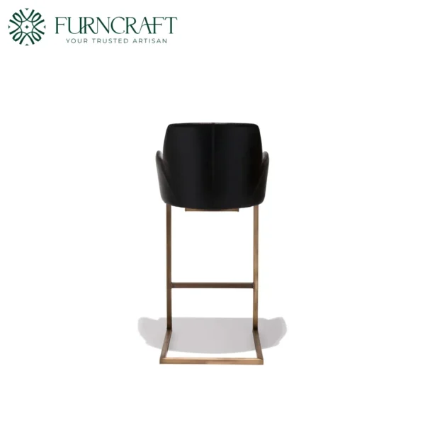 Clive Counter Stool Black Leather