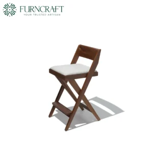 Compass Counter Stool White Boucle