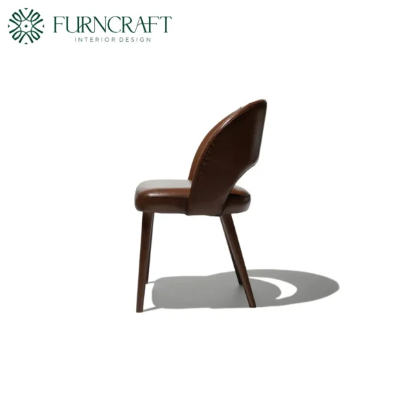 Dex Dining Chair Light Brown Leather - Image 3