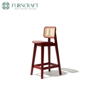 Domino Bar Stool Dark Red