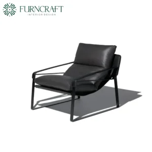 FURNCRAFT ID DUNHILL LEATHER LOUNGE CHAIR (6)