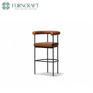 Grafton Bar Stool Brown Leather