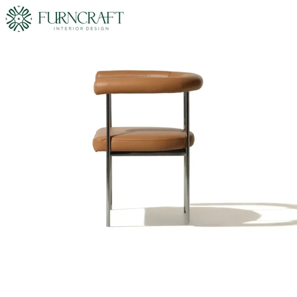 Grafton Dining Chair Camel Leather - Image 3