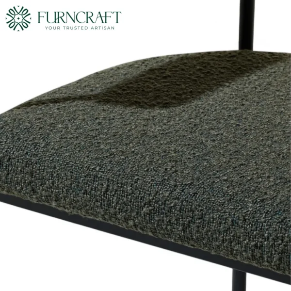 Grafton Green Boucle Bar Stool