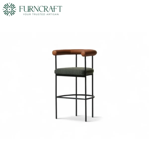 Grafton Green Boucle Bar Stool