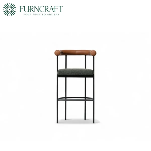 Grafton Green Boucle Bar Stool