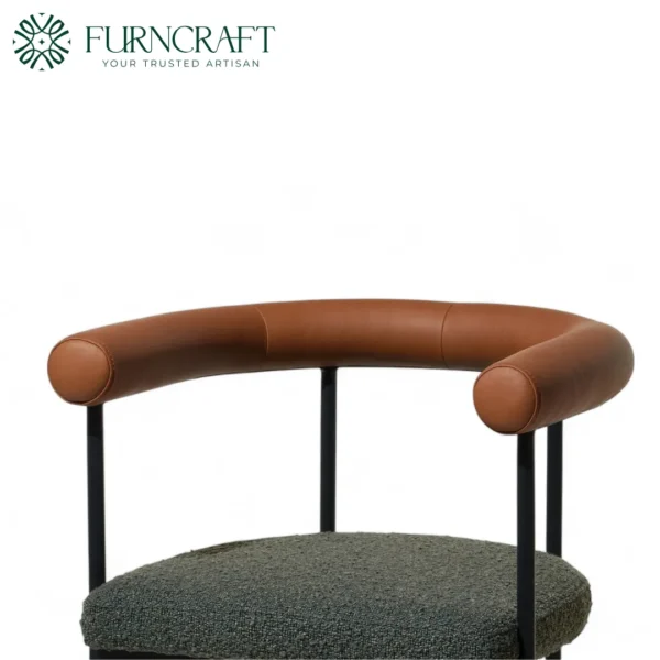 Grafton Green Boucle Bar Stool