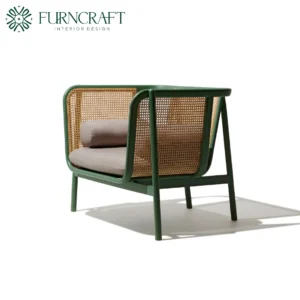 FURNCRAFT ID HEM CANE LOUNGE CHAIR CACTUS GREEN (1)