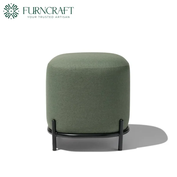 Hemlock Pouf Ottoman Green Grass