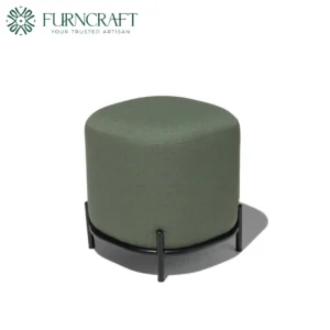 Hemlock Pouf Ottoman Green Grass