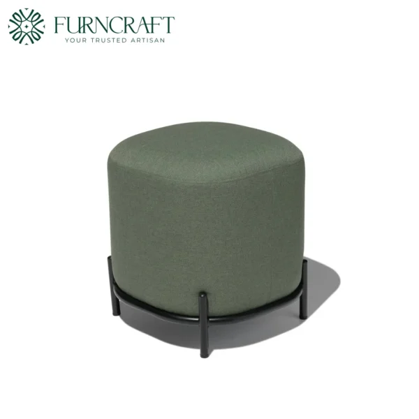 Hemlock Pouf Ottoman Green Grass