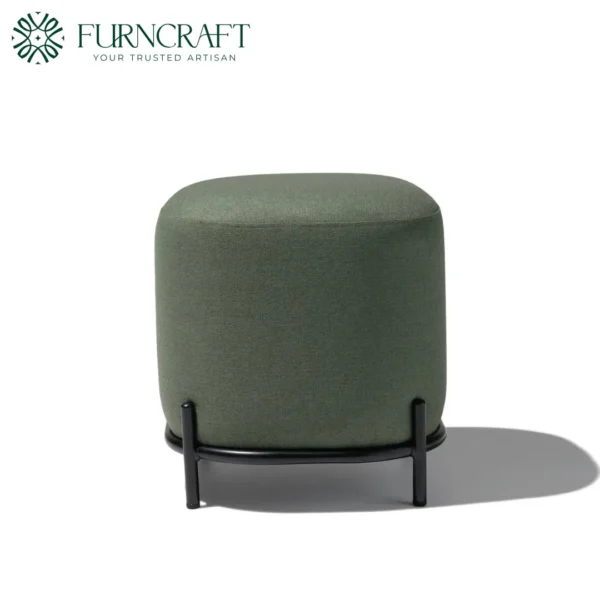 Hemlock Pouf Ottoman Green Grass
