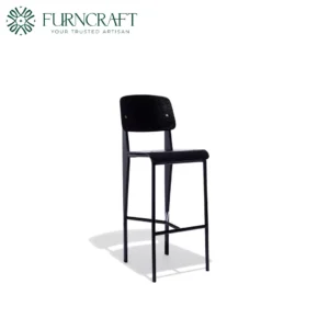 Jean Bar Stool Blackwood On Black