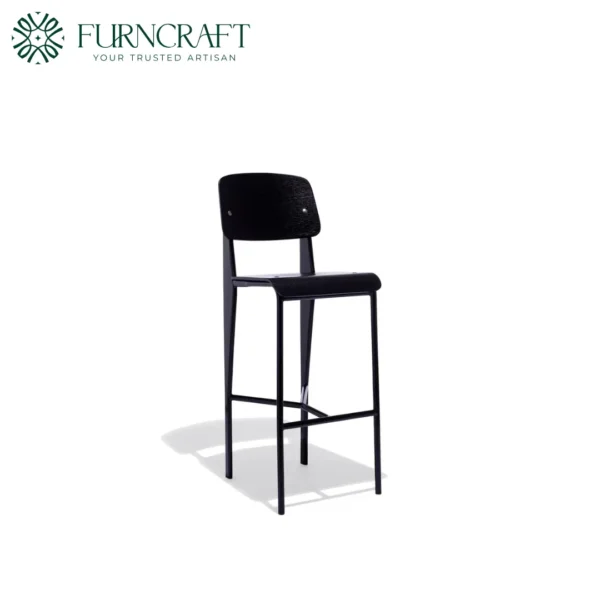 Jean Bar Stool Blackwood On Black