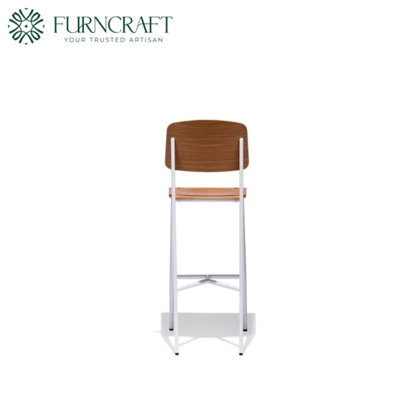 Jean Bar Stool Oak On White