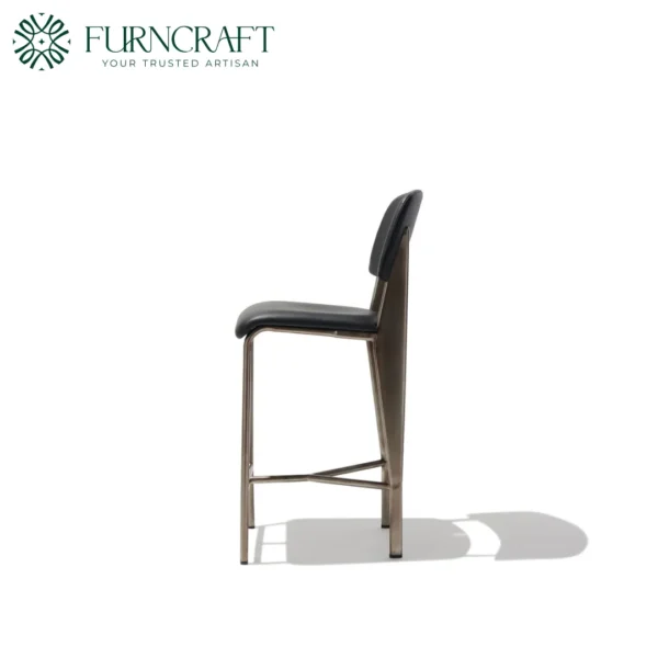 Jean Counter Stool Black Leather