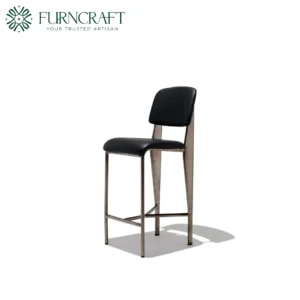 Jean Counter Stool Black Leather