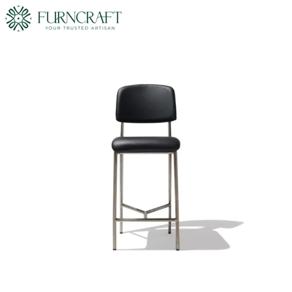 Jean Counter Stool Black Leather