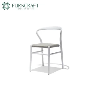 FURNCRAFT ID JOI TWENTYFOUR OUTDOOR DINING CHAIR WHITE (4)