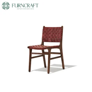 FURNCRAFT ID OAKMONT LEATHER DINING CHAIR (2)