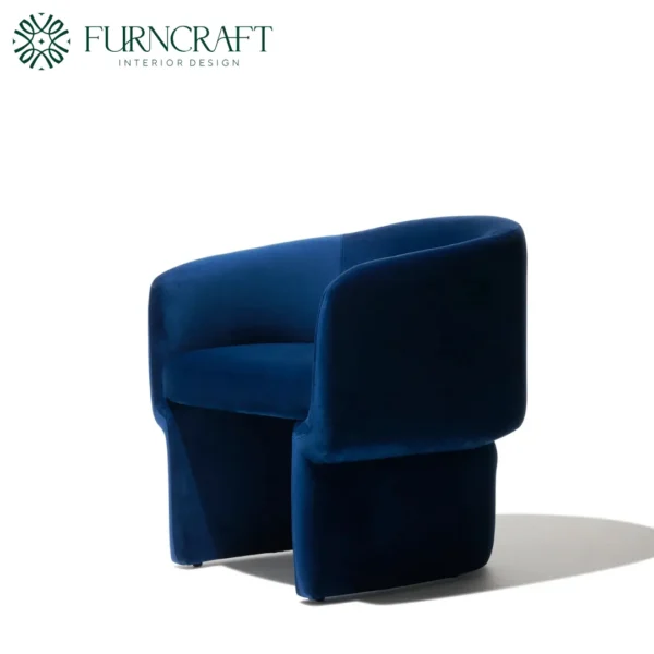 Penelope Lounge Chair Dark Blue
