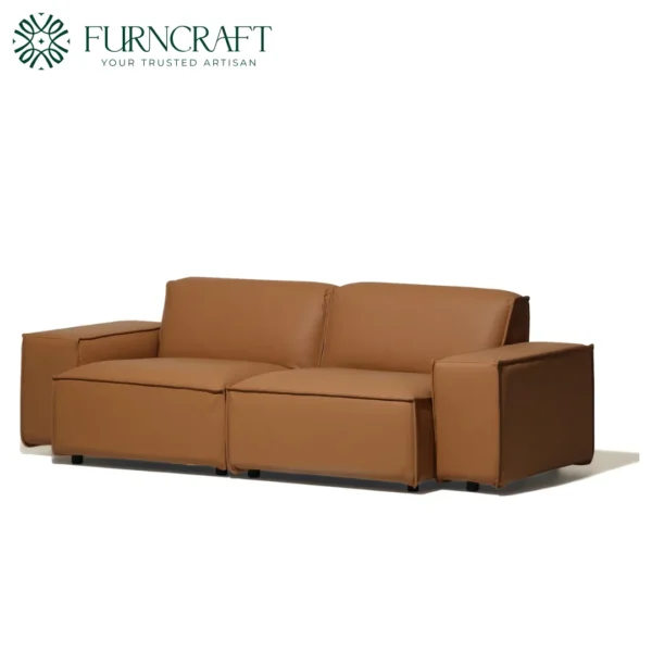 Phoenix Outdoor Sofa Brown Leather