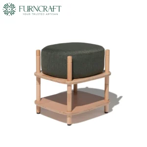 Puff Ottoman Dark Green With Riser
