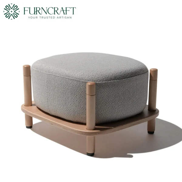 Puff Ottoman Light Grey