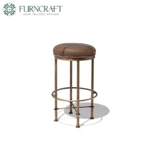 Singapore Club Counter Stool Natural Leather